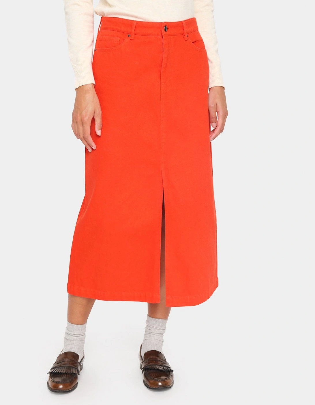 IluSZ High-waisted Dyed Denim Skirt, 2 of 1