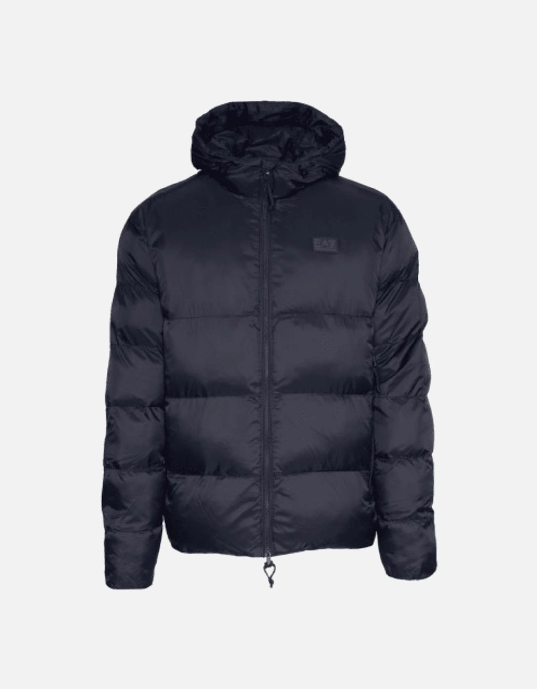 Rear Embroidered Logo Navy Puffer Jacket, 3 of 2