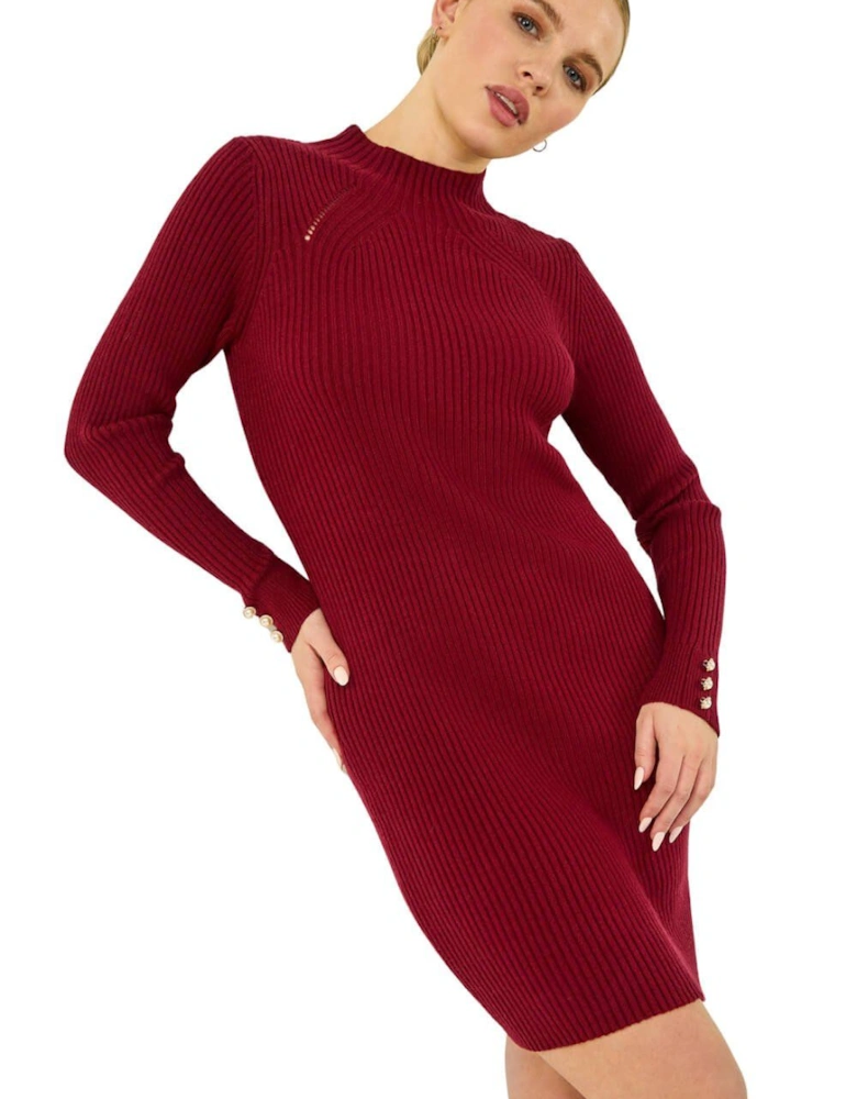 Petite Knitted Midi Dress