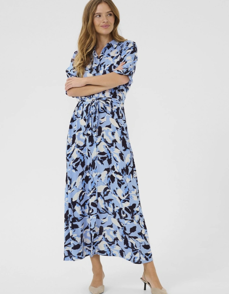 KAmira Printed Weave Shirt Dress