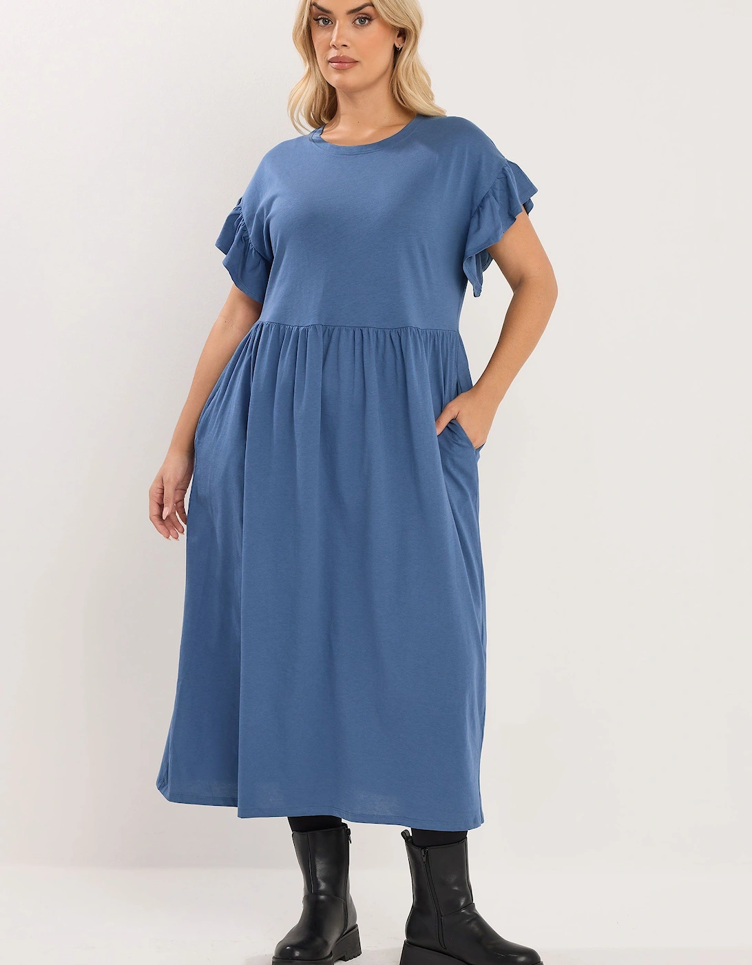 Frill Sleeve Midaxi Dress, 2 of 1