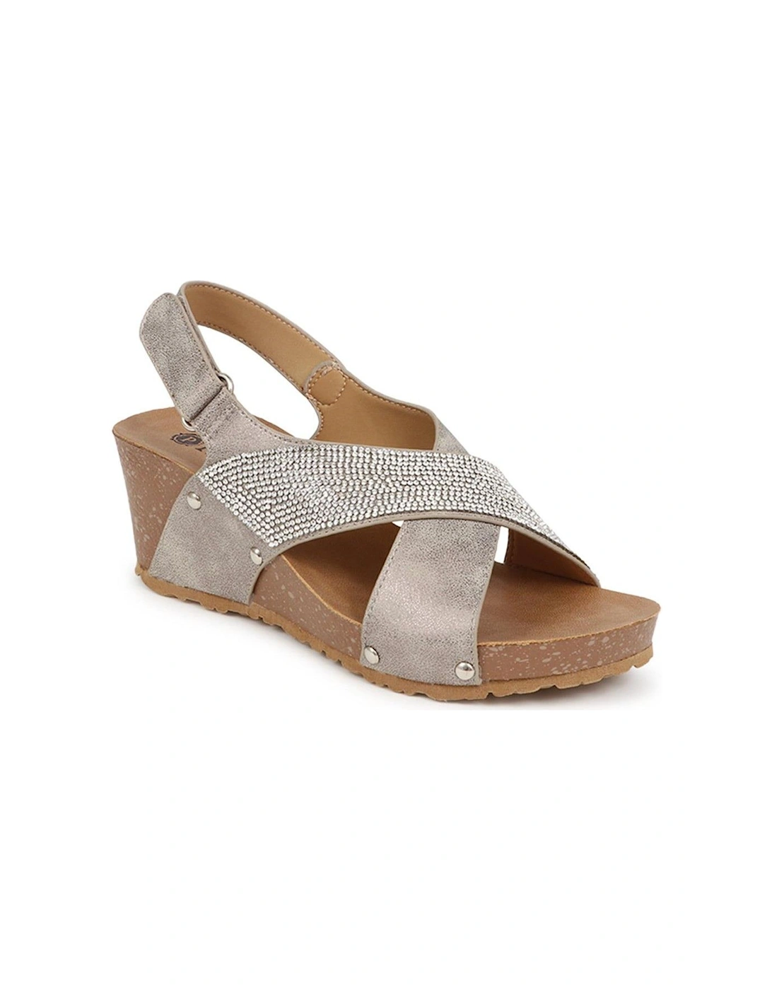 Embellished Wedge Heeled Sandals, 2 of 1