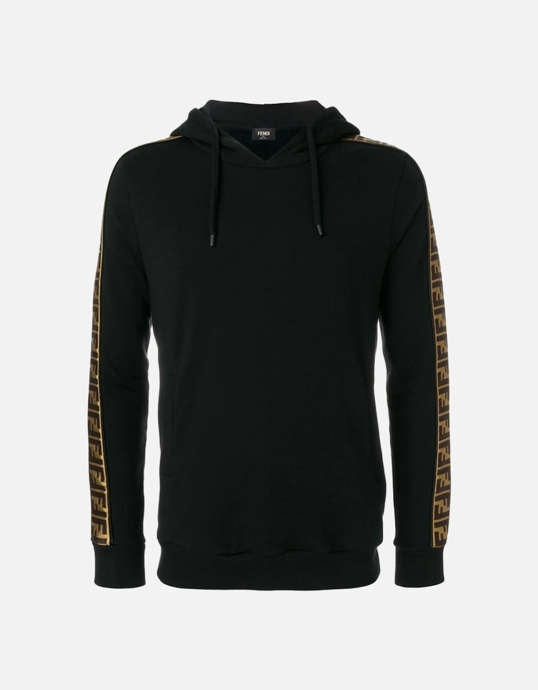 Felpa Logo-Trim Hooded Sweatshirt Black, 6 of 5
