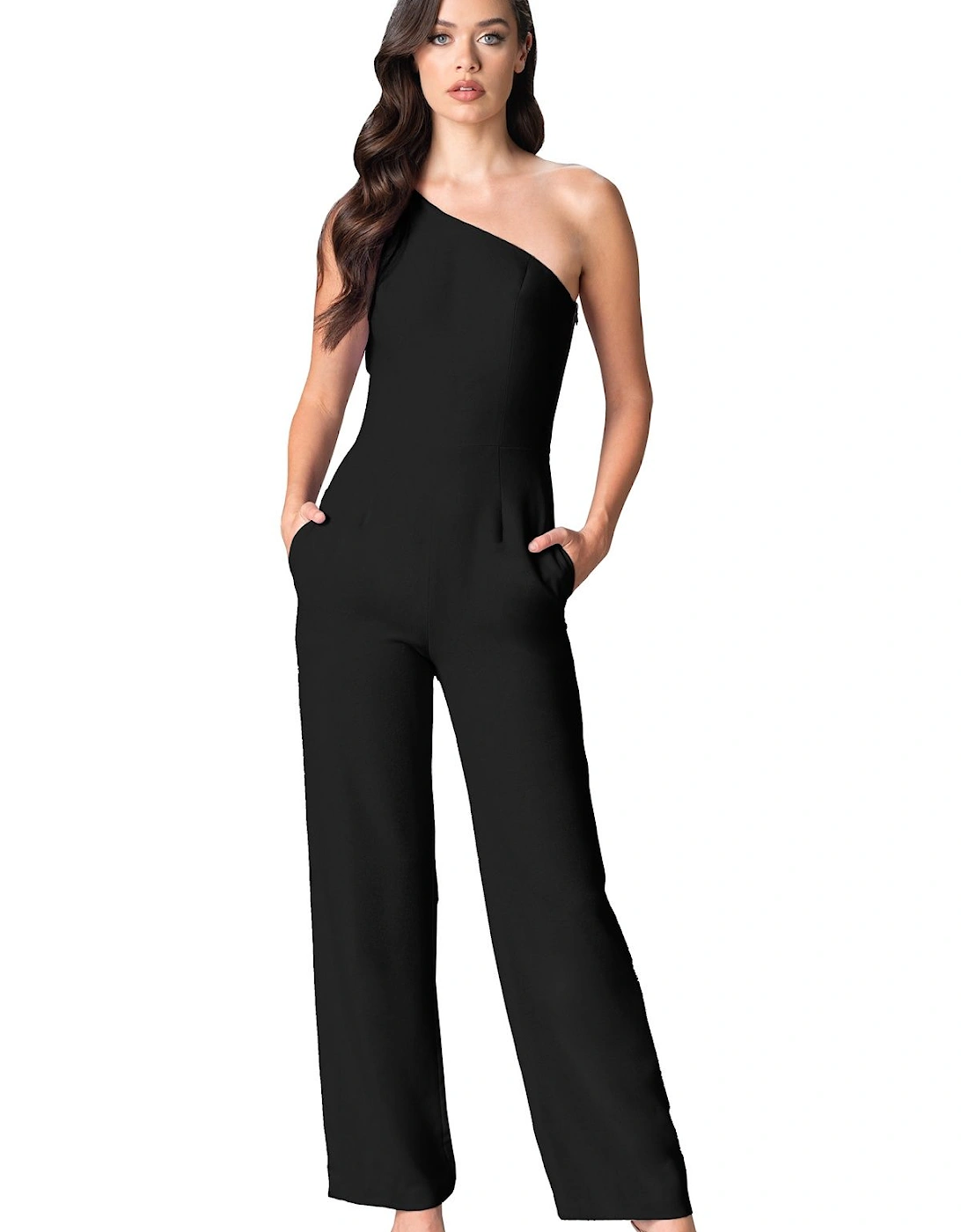 Tiffany Asymmetrical Wide Leg Jumpsuit, 2 of 1