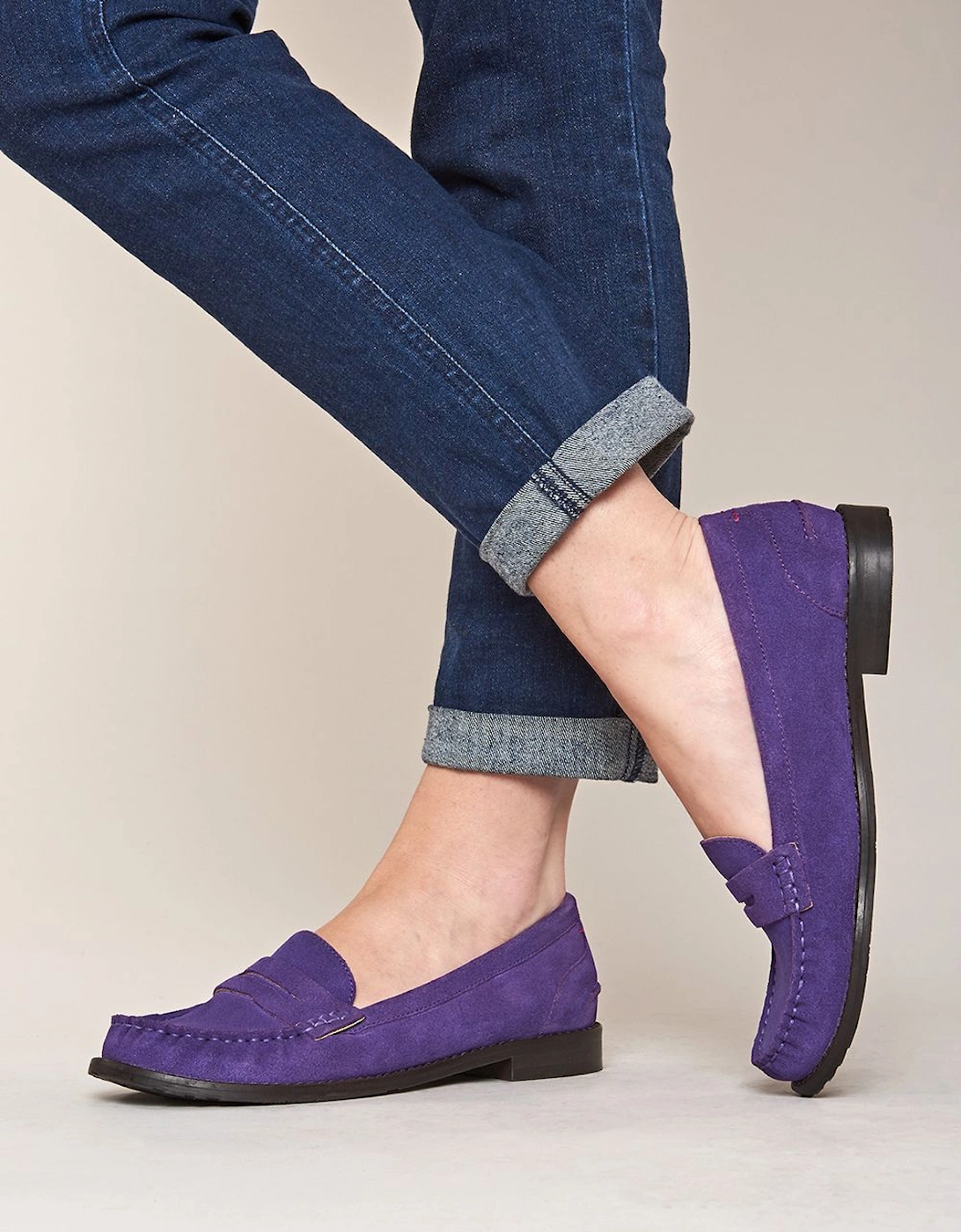 'Petrel Suede' Ladies Suede Loafers, 2 of 1