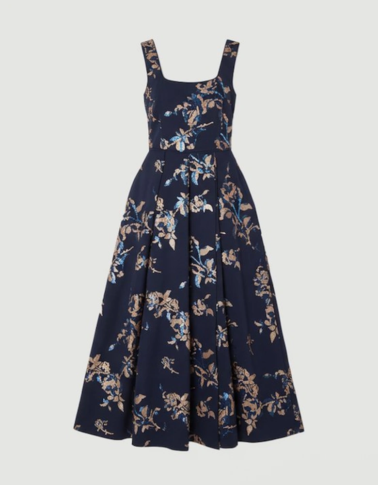 Satin Sequin And Embroidery Woven Prom Dress