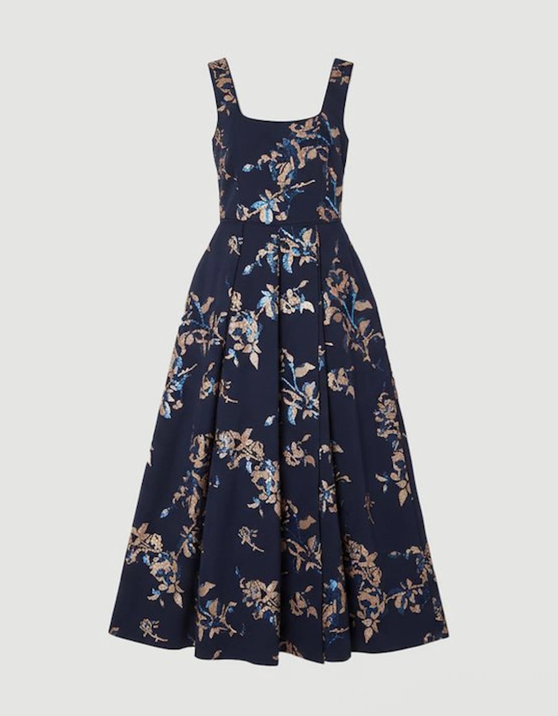 Satin Sequin And Embroidery Woven Prom Dress