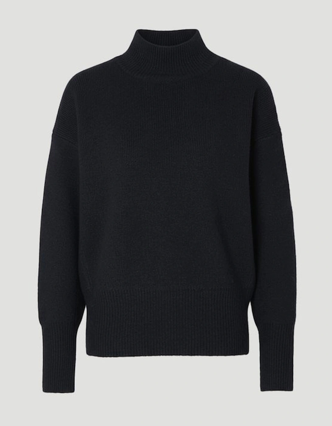 Wool Blend Cosy Funnel Neck Jumper