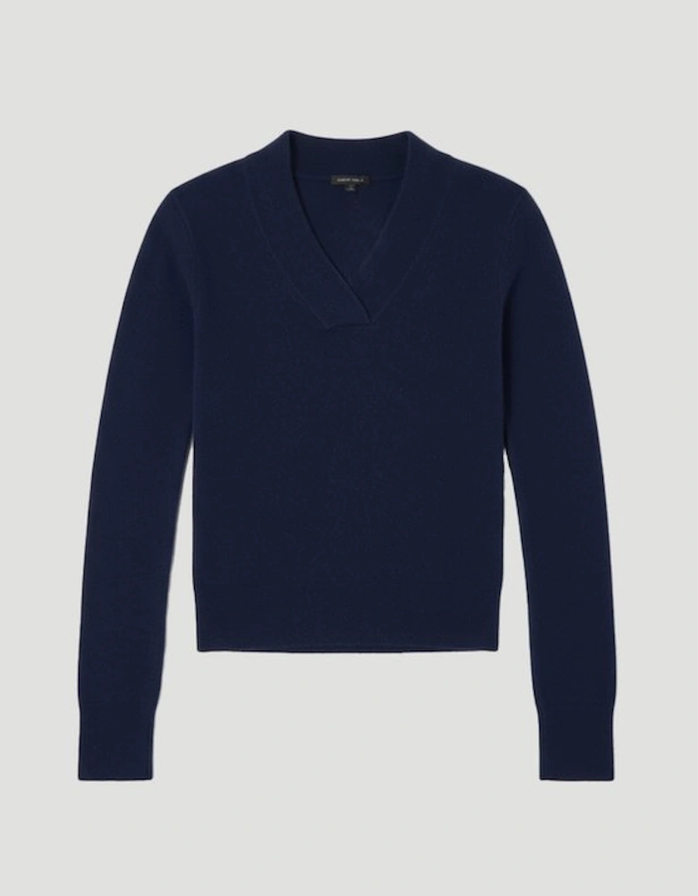 Cashmere V Neck Knitted Jumper