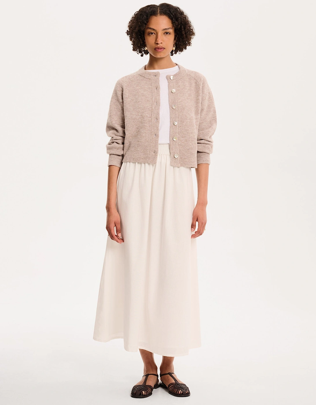 August Cardigan in Oatmeal