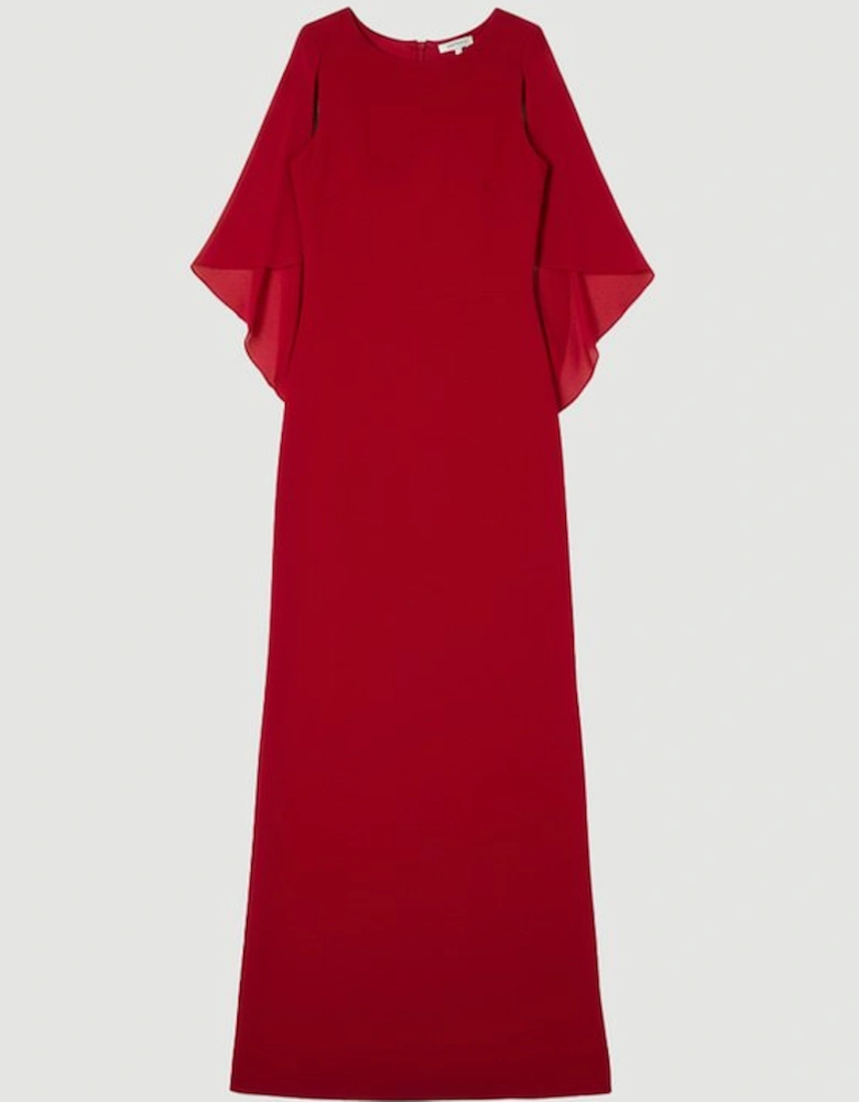 Petite Viscose Blend Slinky Drape Plunge Back Knit Maxi Dress