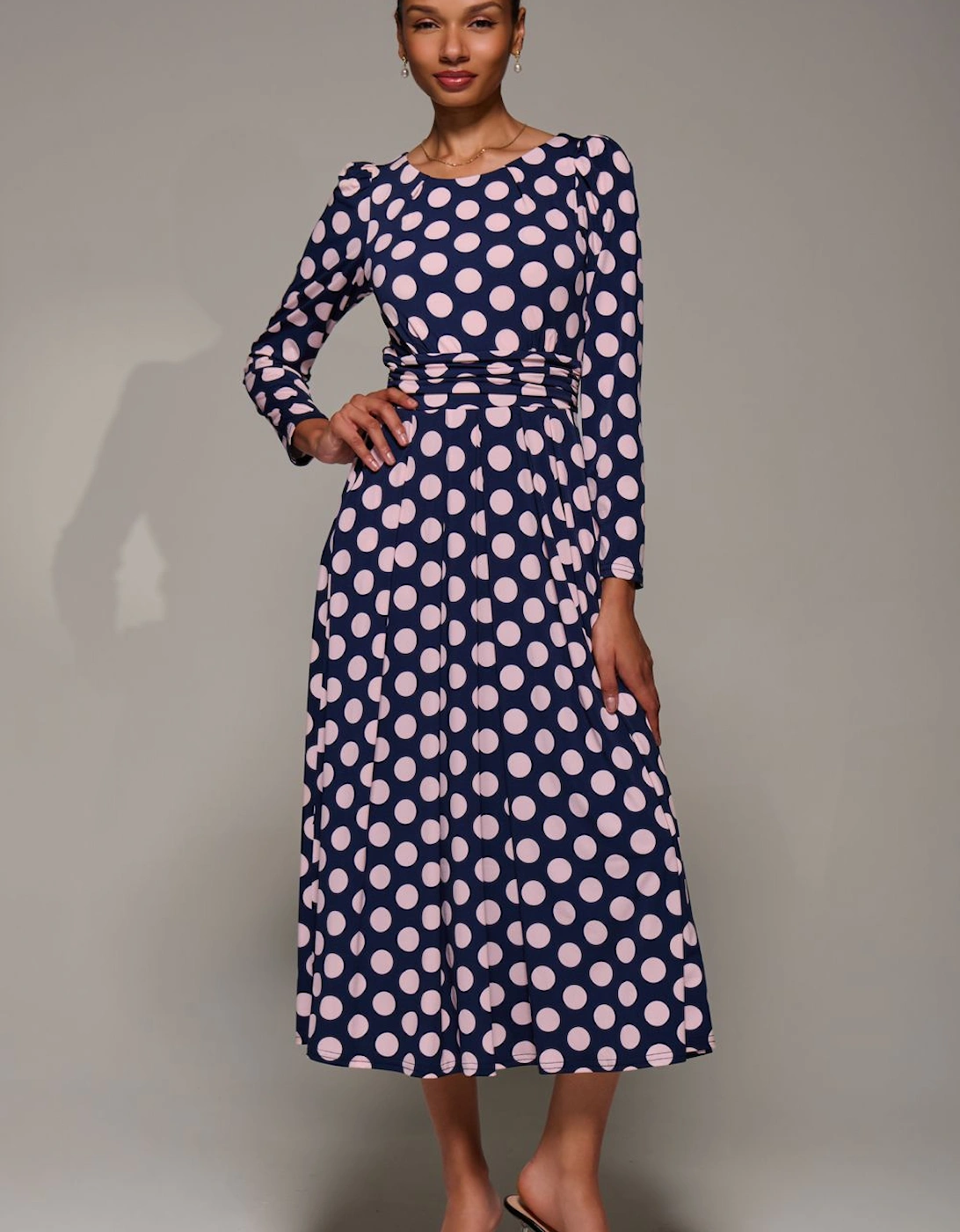 Puff Long Sleeve Jersey Maxi Dress, 2 of 1