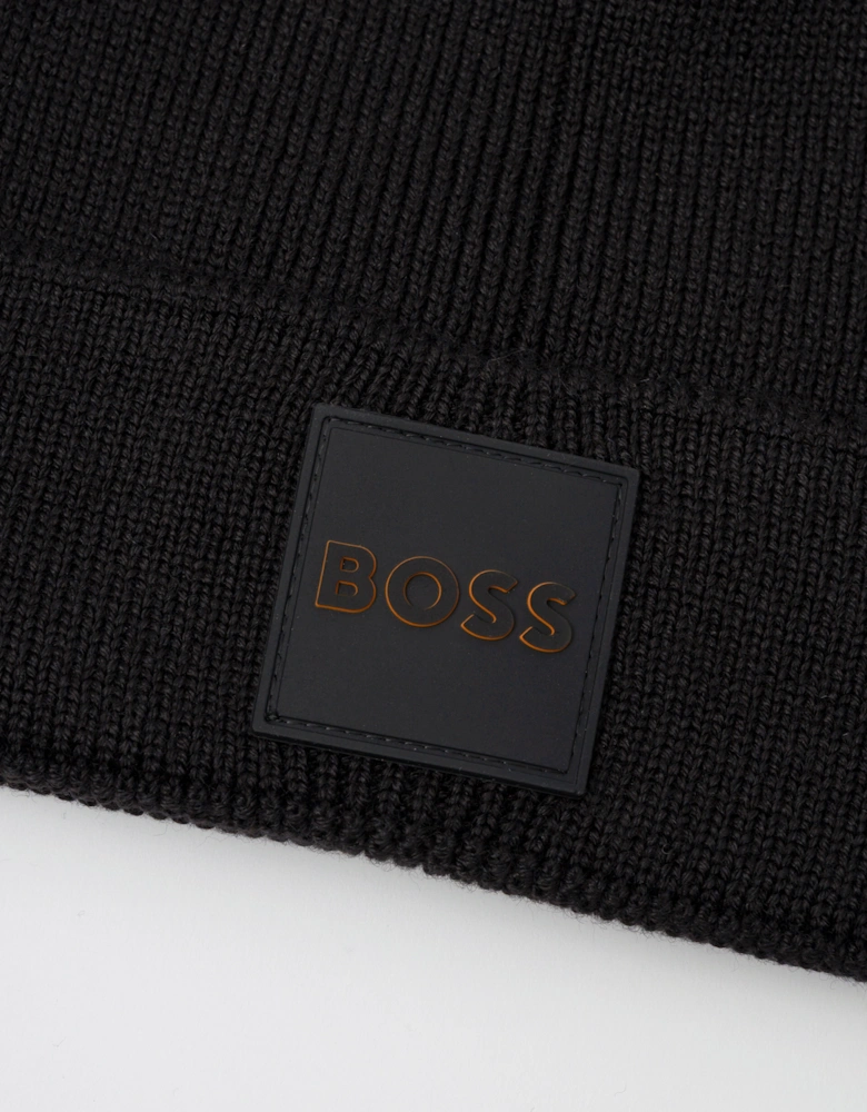 BOSS Orange Foxxy_R Mens Beanie - Black 001
