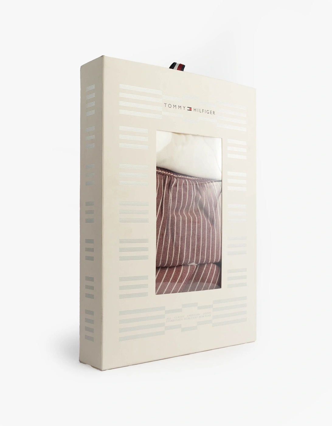 ORIGINAL Womens Flannel Pan Ivory/Pinstripe Rouge