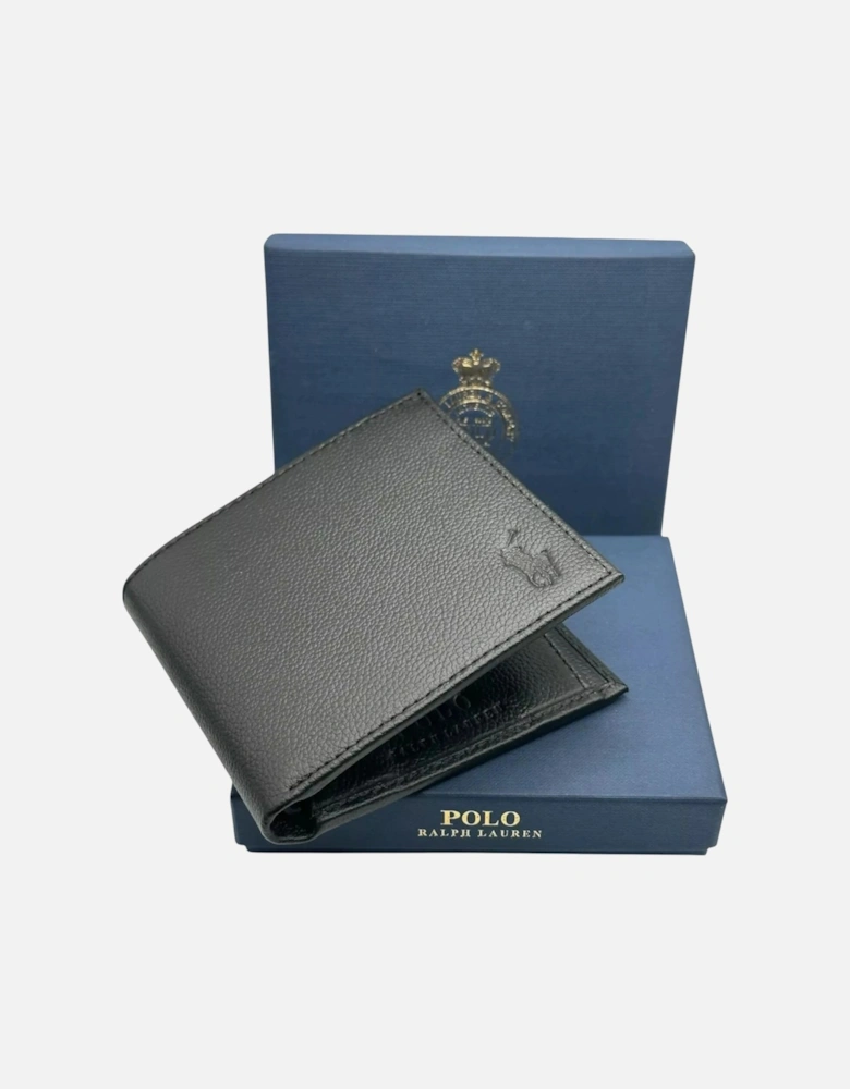 Polo Mens Wallet Pebbled Leather Billfold