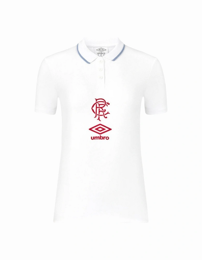 Womens/Ladies Rangers Fc Short-Sleeved Travel Polo Shirt
