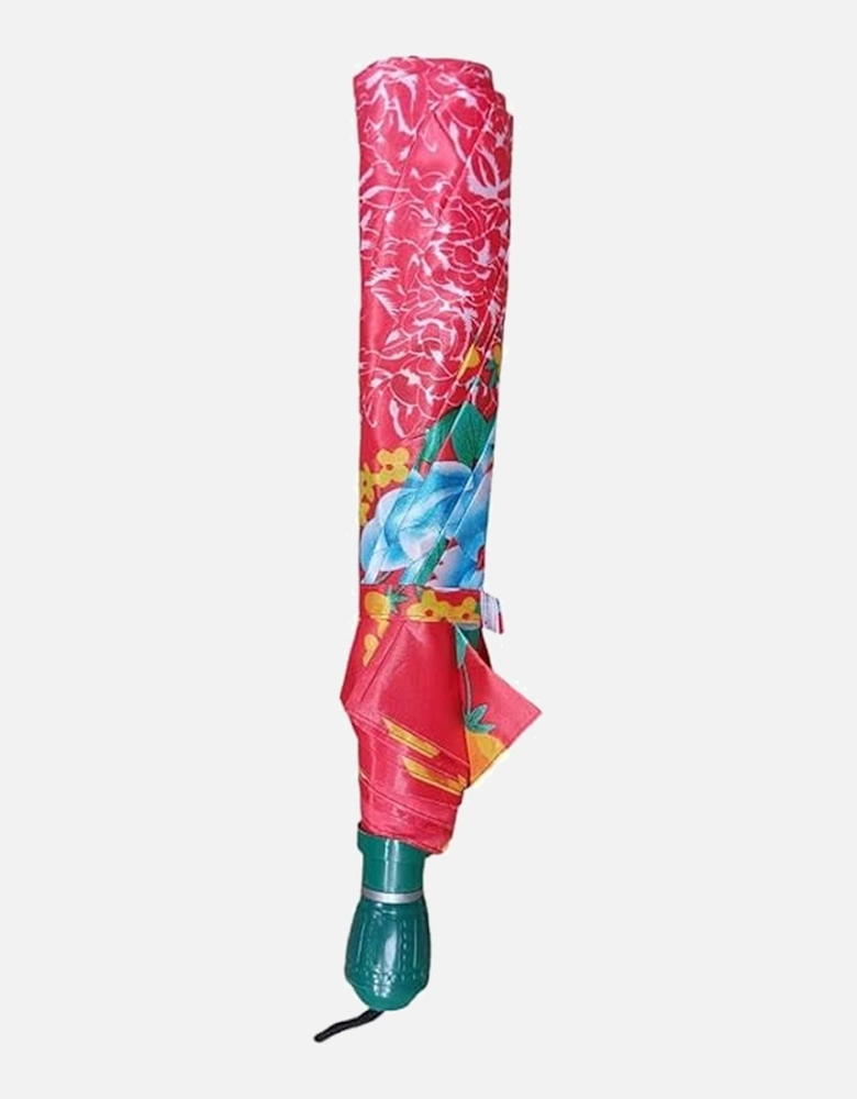 Womens/Ladies Peace Floral Folding Umbrella