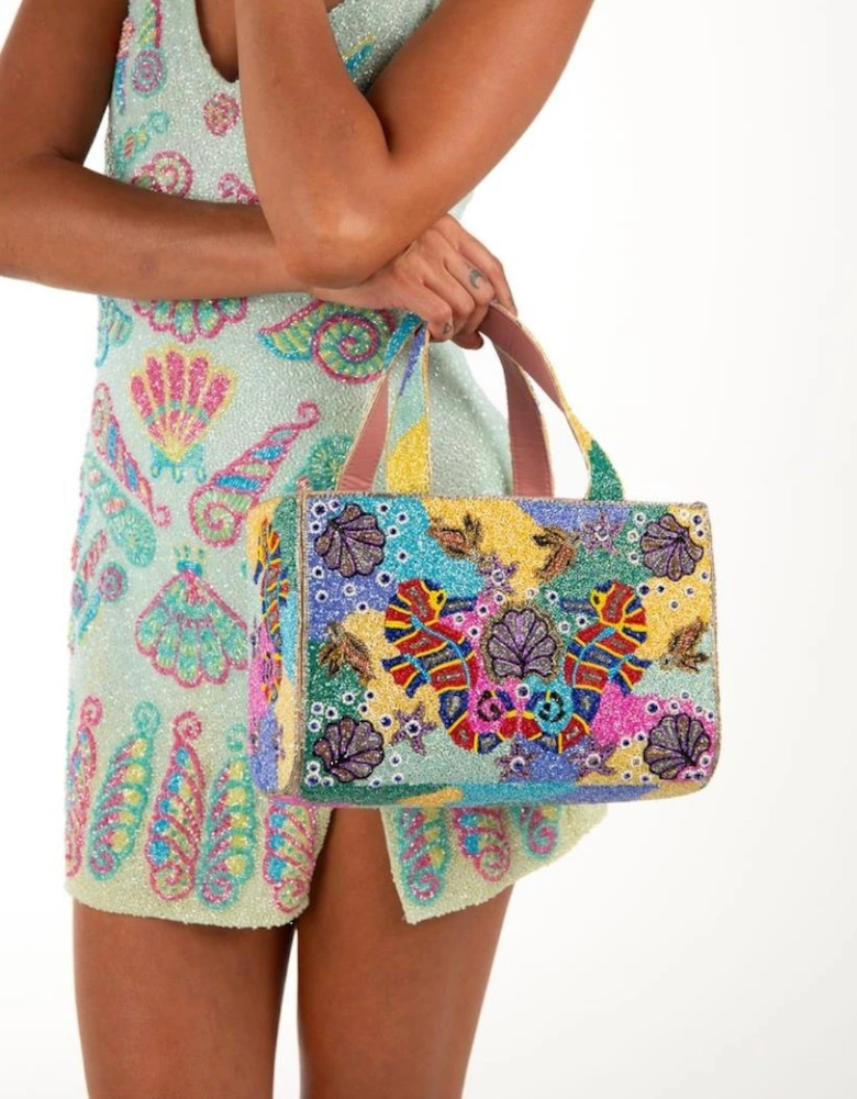 Coral Reef Hand Beaded Bag