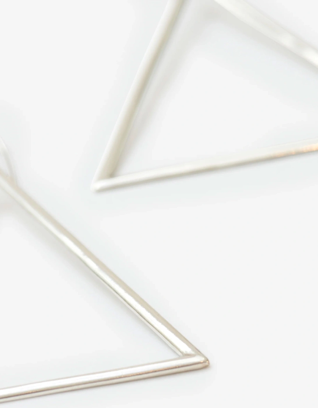 Triangular Hoop Earrings