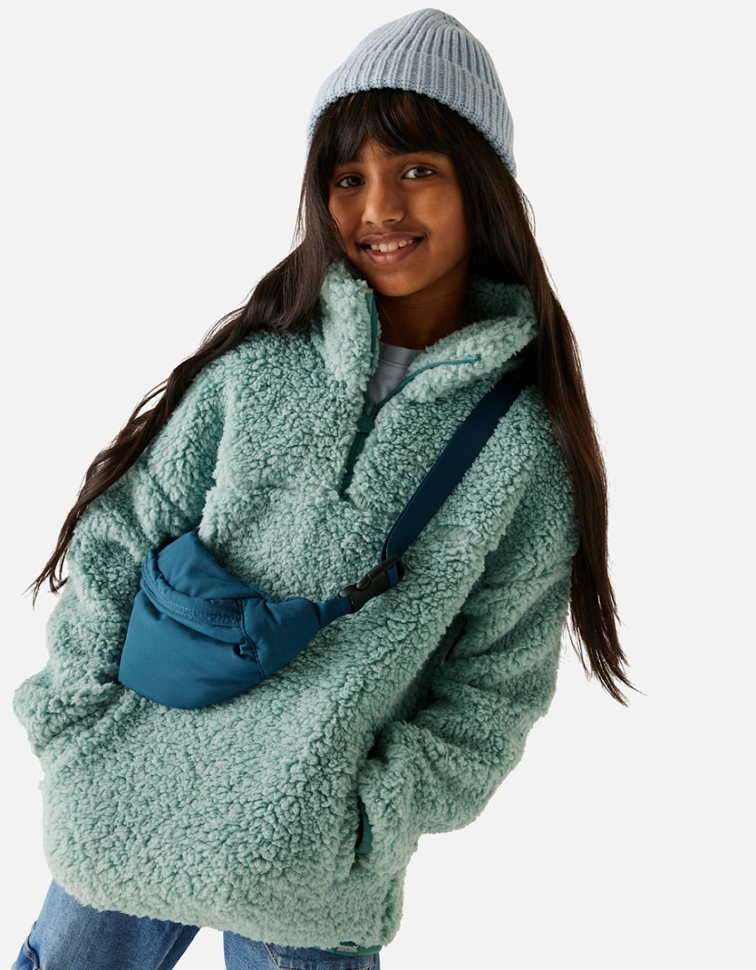 Childrens/Kids Kaliza Half Zip Fleece Top