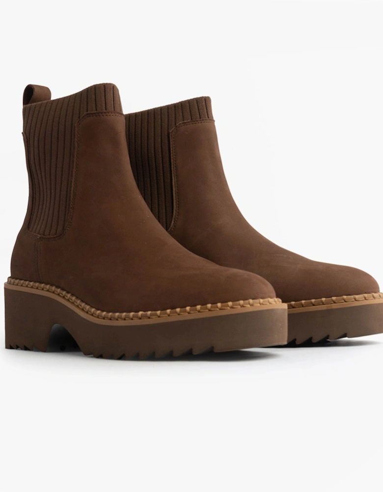 MILLIE Womens Ankle Boots Dark Brown