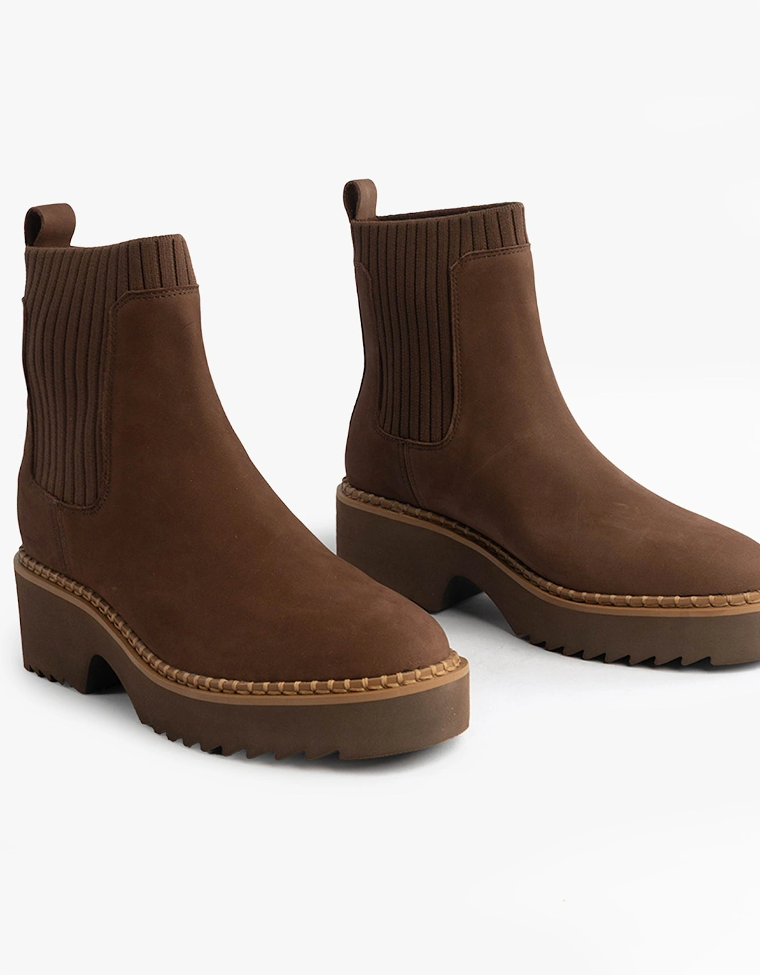 MILLIE Womens Ankle Boots Dark Brown