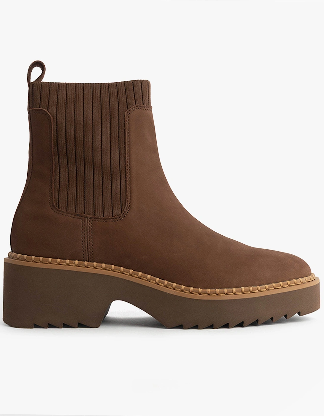 MILLIE Womens Ankle Boots Dark Brown, 7 of 6