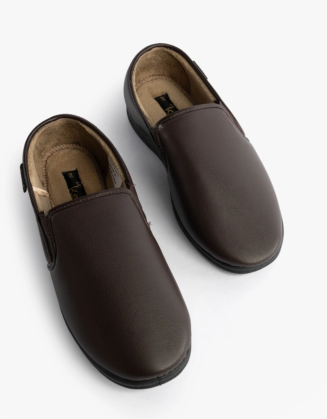 CHRISTOF Mens Slippers Brown