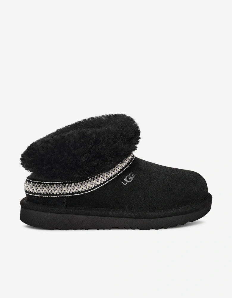 Kids Classic Mini Crescent Boots in Black