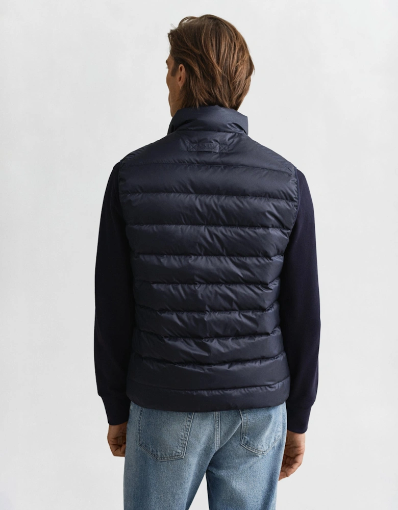 Mens Light Down Padded Gilet - 433 Evening Blue