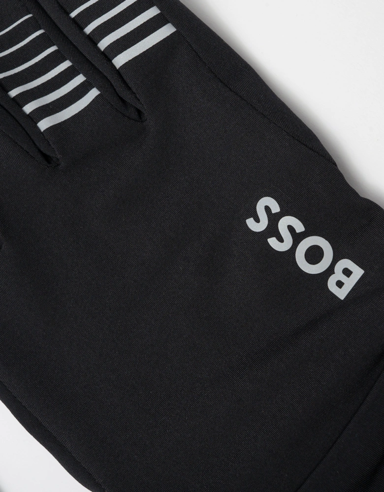 BOSS Green Mens Running Gloves 50548925 - Black 001