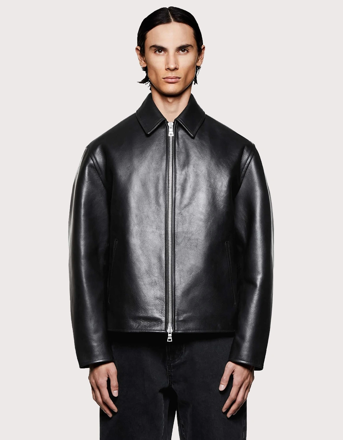 Cropped Leather Rider Jacket, 5 of 4
