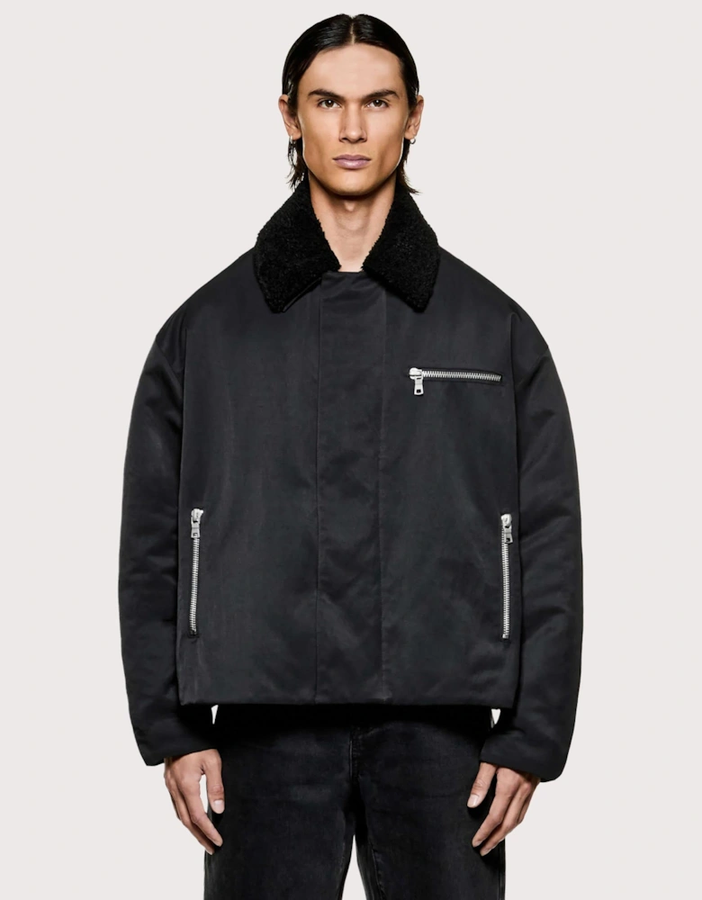 Padded Nylon Box Jacket