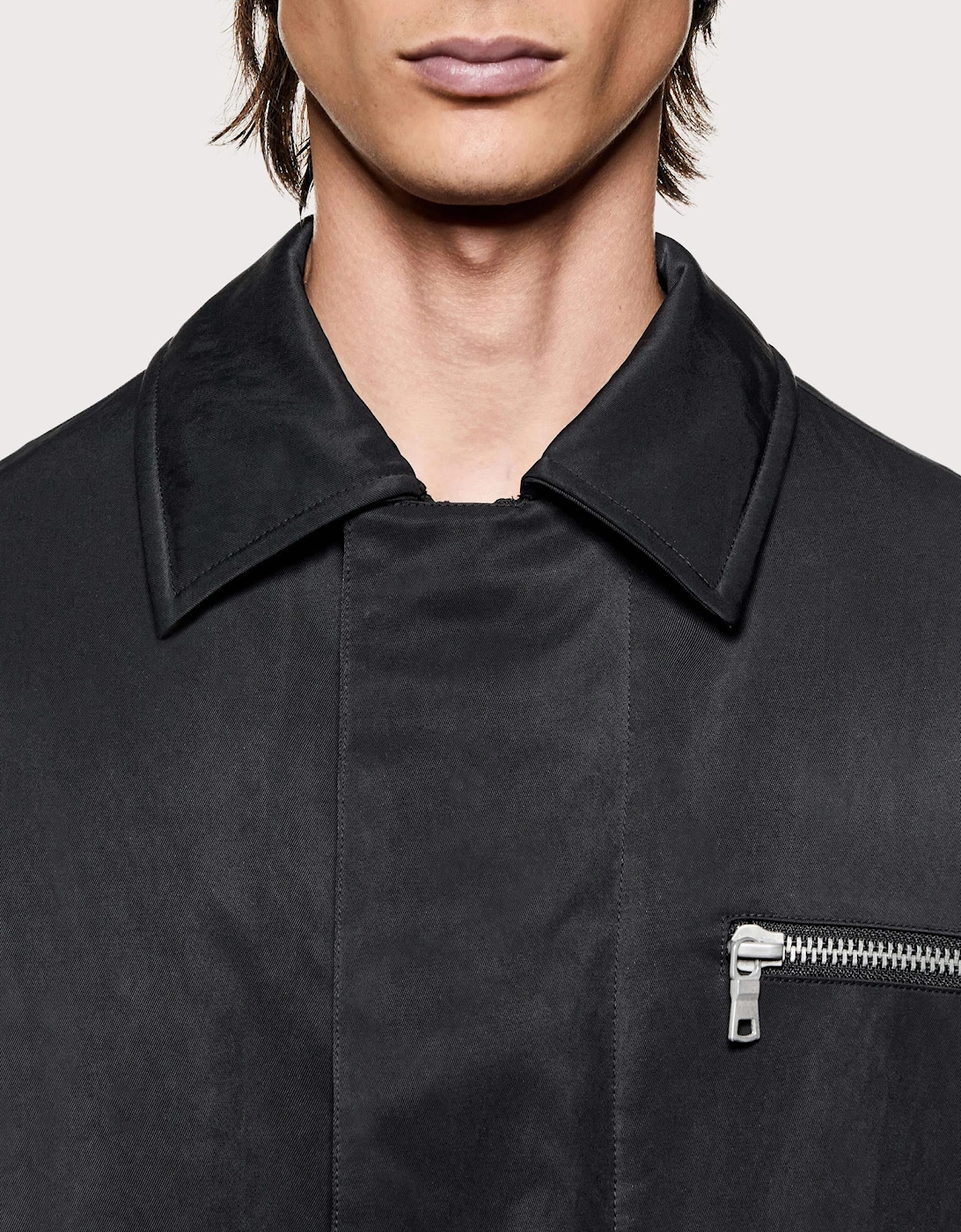 Padded Nylon Box Jacket