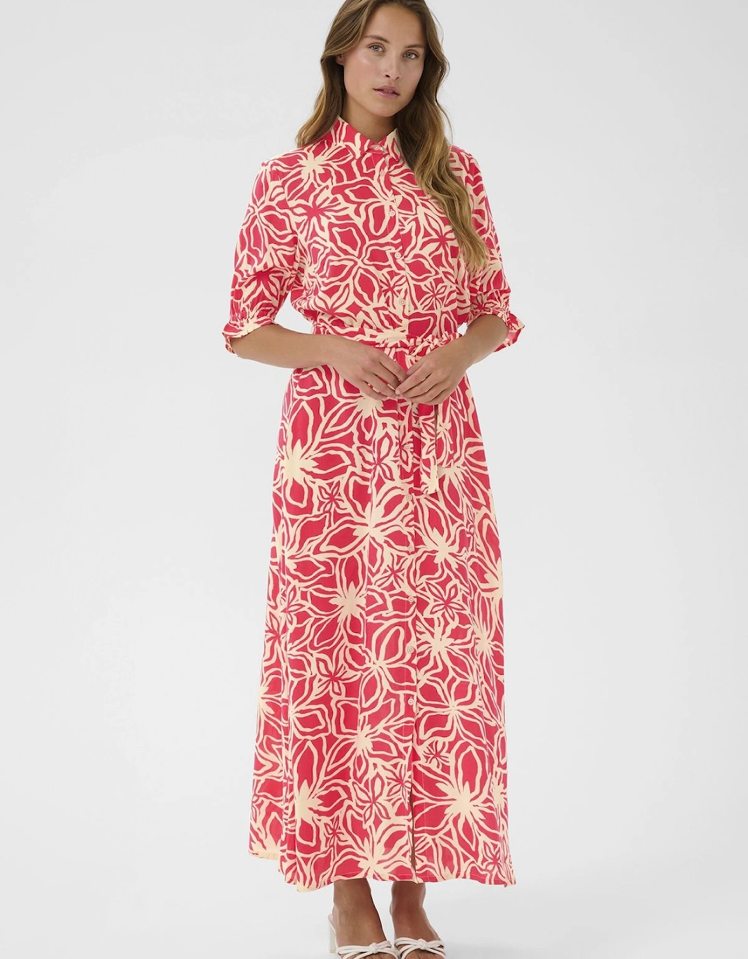 KAmira Printed Weave Shirt Dress, 2 of 1