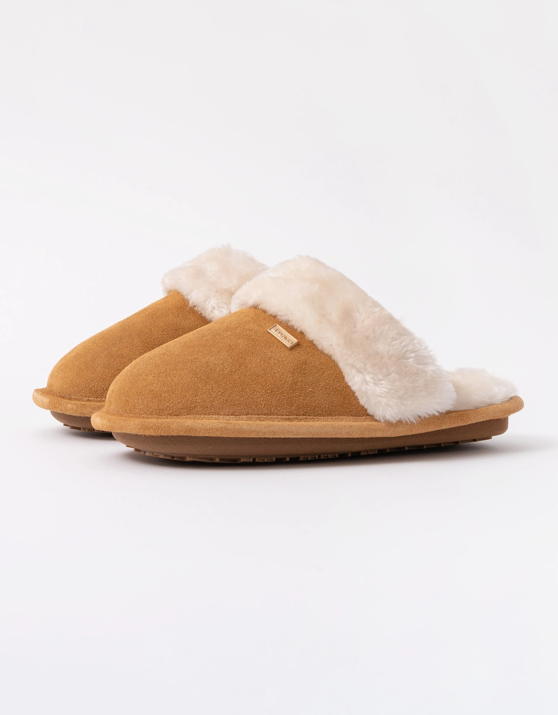 Hunter Womens Mule Slipper - Biscuit