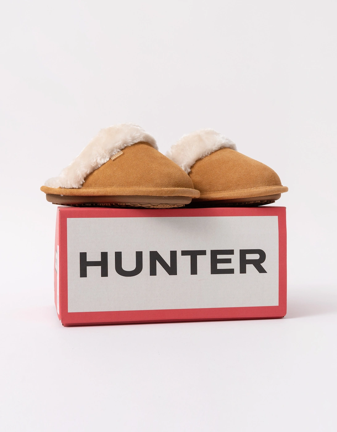 Hunter Womens Mule Slipper - Biscuit