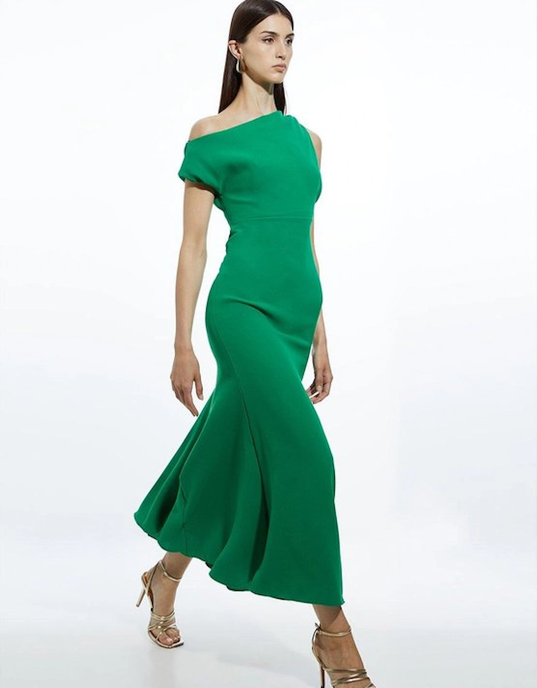 Tall Fluid Tailored Drop Shoulder Maxi Dress, 4 of 3