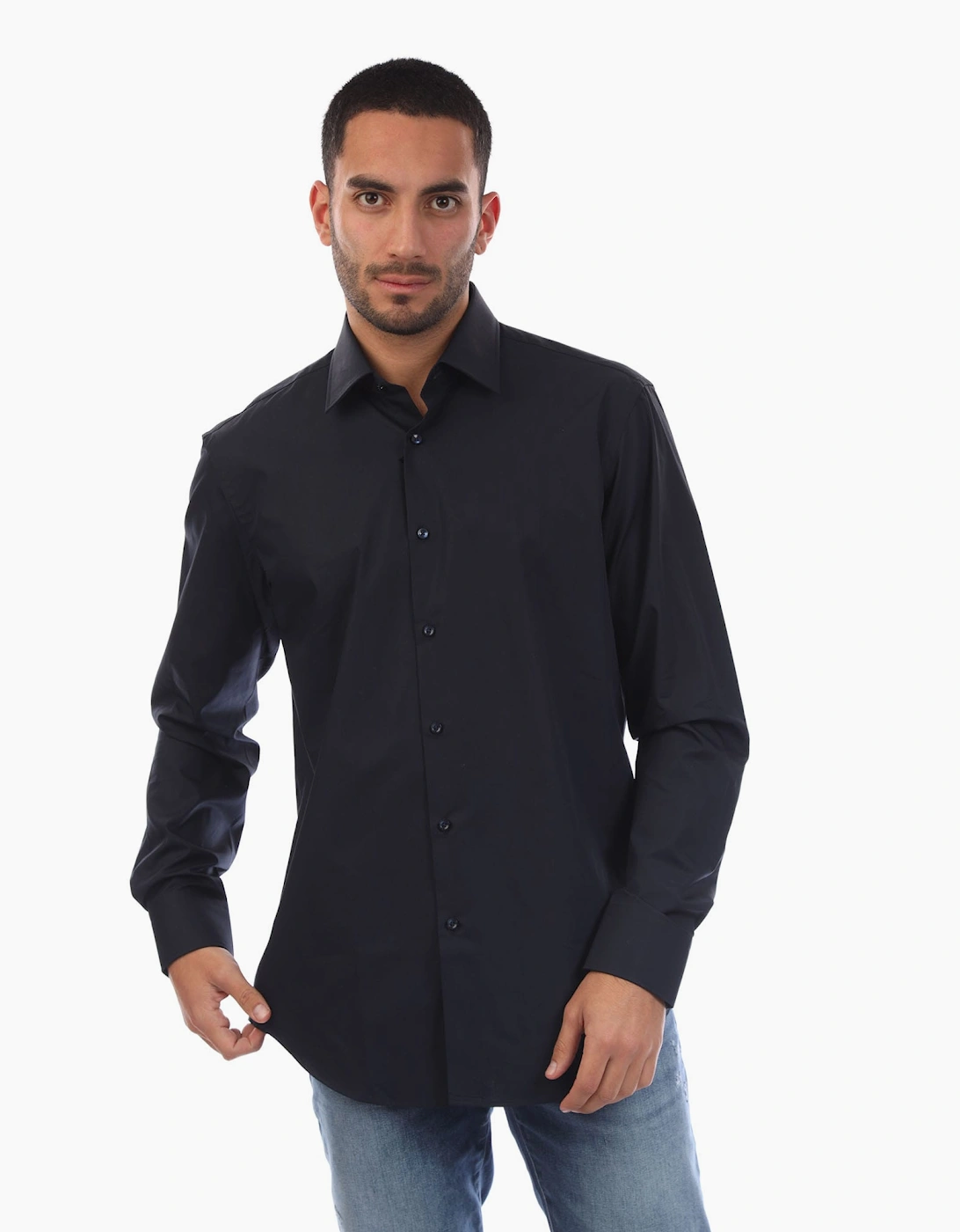 Hugo Boss Men's Navy H-Joe-Kent-C1-214 Shirt - : Size 17.7