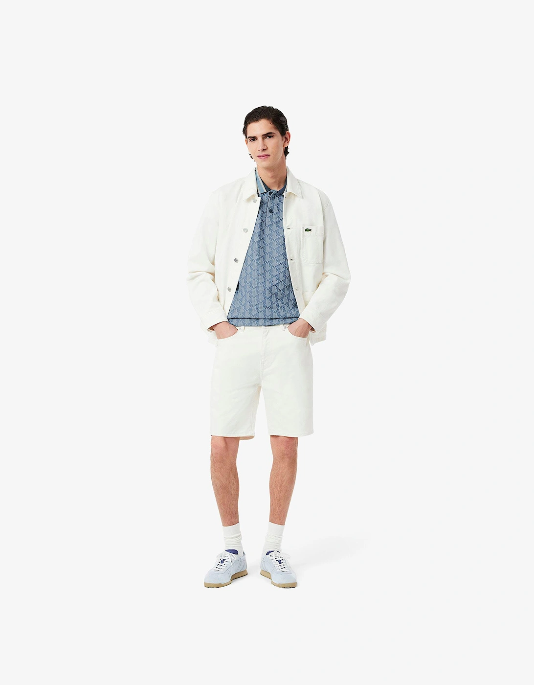 Classic-Fit Monogram Jacquard Polo Shirt