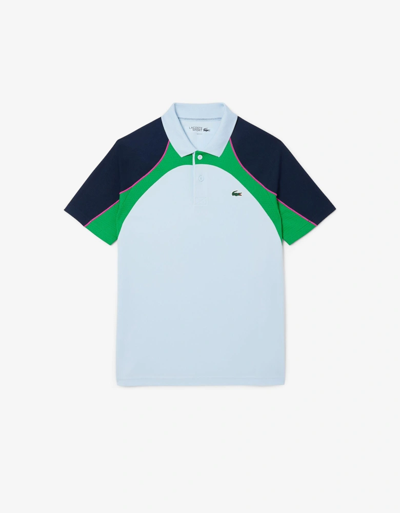 Ultra Dry Colour Block Tennis Polo Shirt