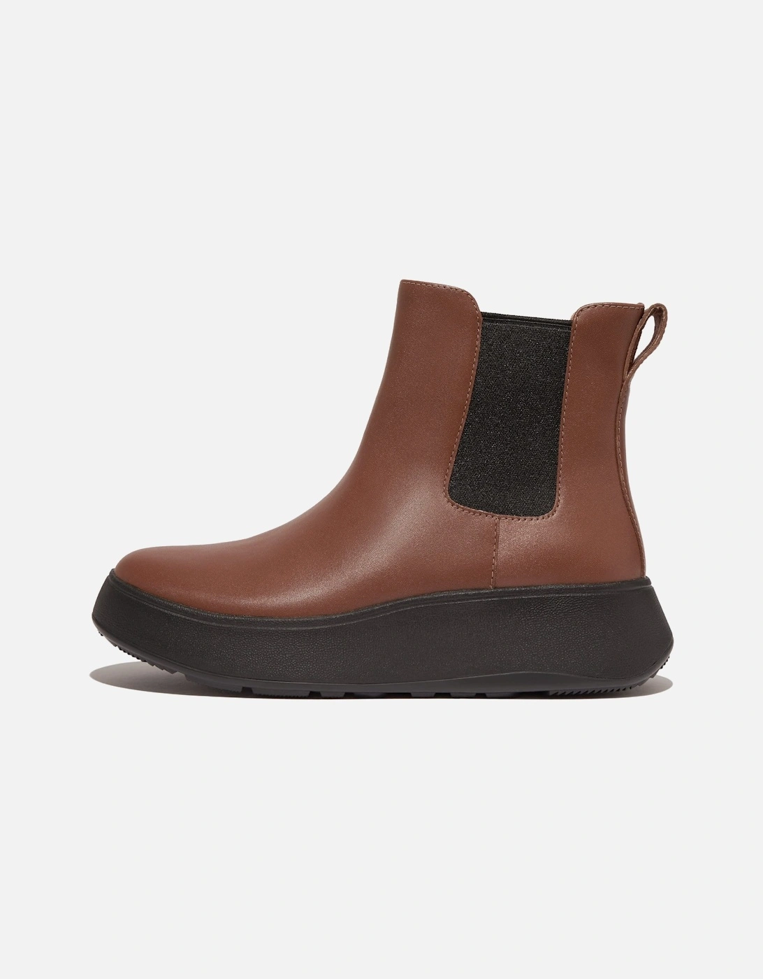 F-Mode Leather FlatForm Chelsea Boots, 6 of 5