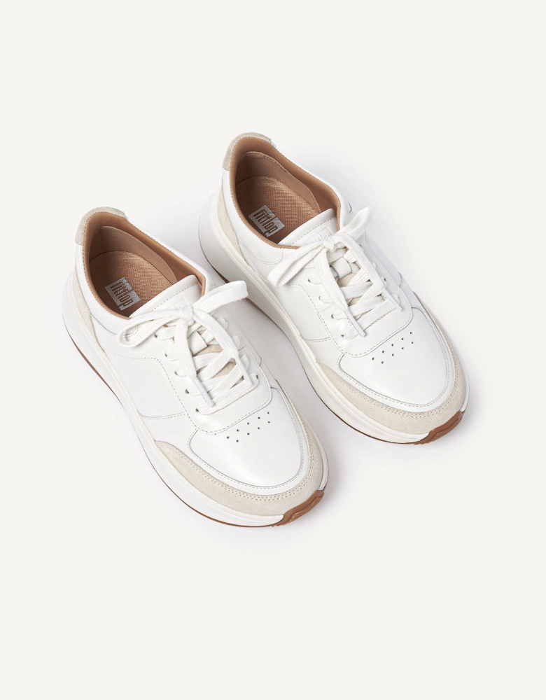 F-Mode Leather/Suede Flatform Trainers