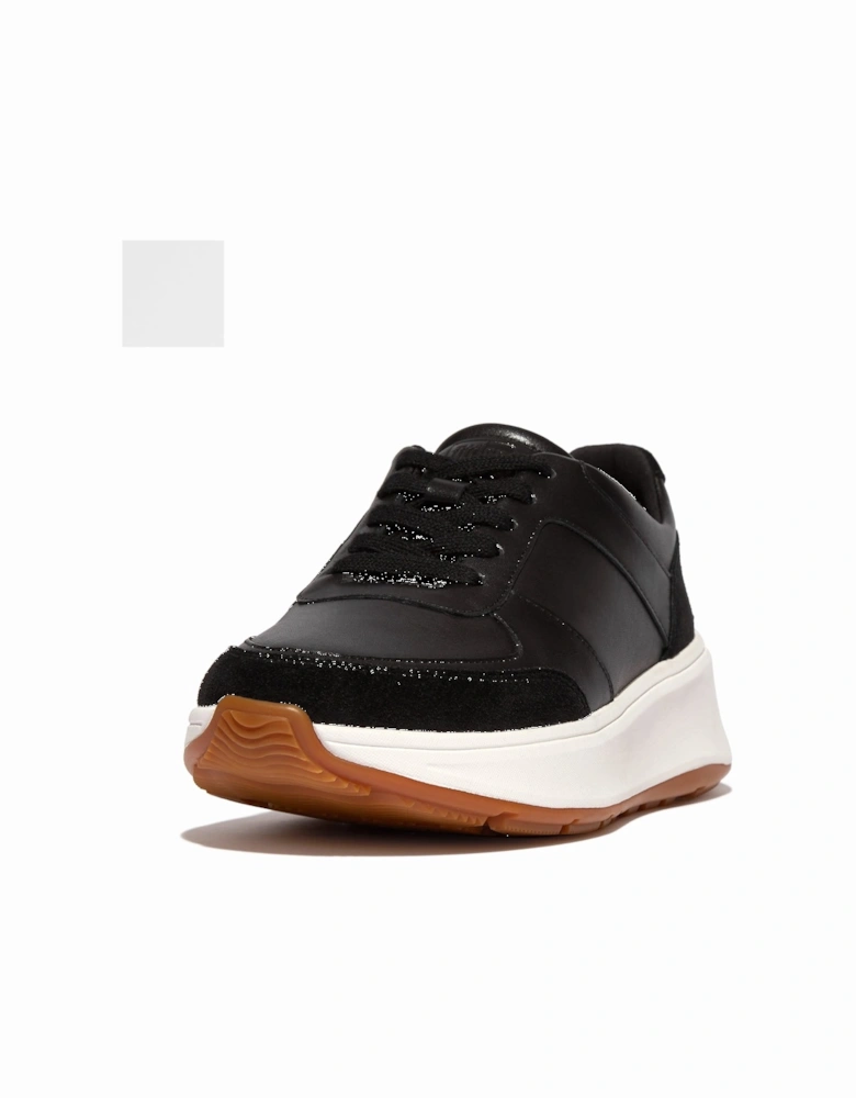 F-Mode Leather/Suede Flatform Trainers