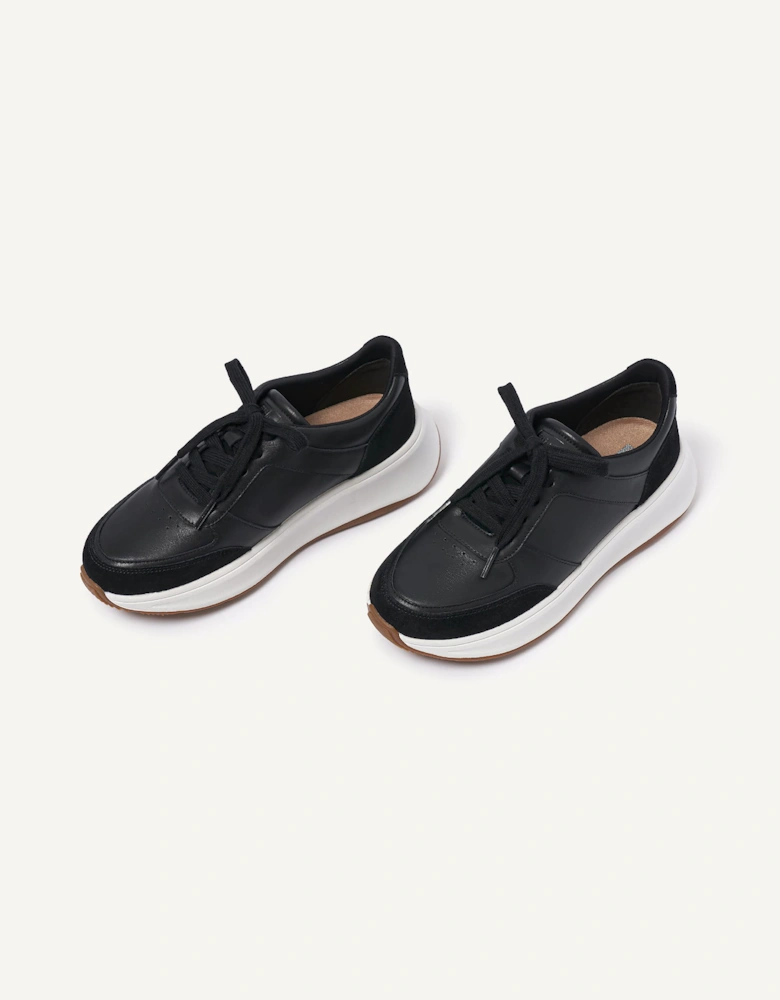 F-Mode Leather/Suede Flatform Trainers