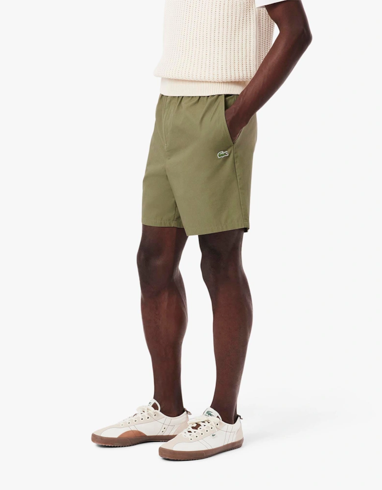 Relaxed Fit Poplin Shorts