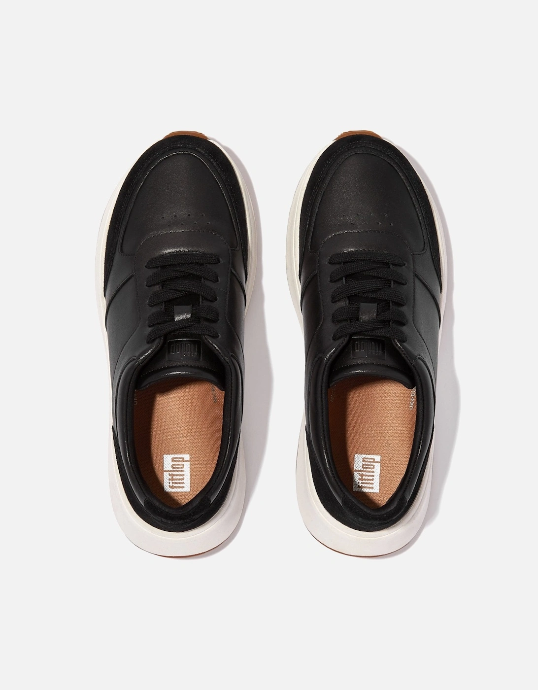 F-Mode Leather/Suede Flatform Trainers