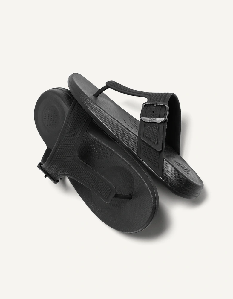 iQushion Adjustable Buckle Flip-Flops - Womens iQushion Adjustable Buckle Flip-Flops