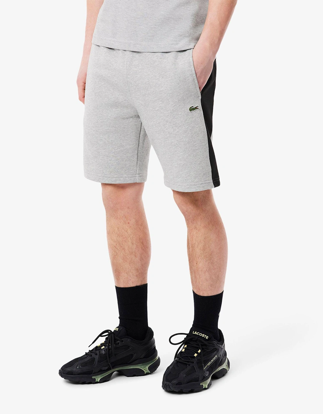 Cotton Fleece Colour Block Shorts