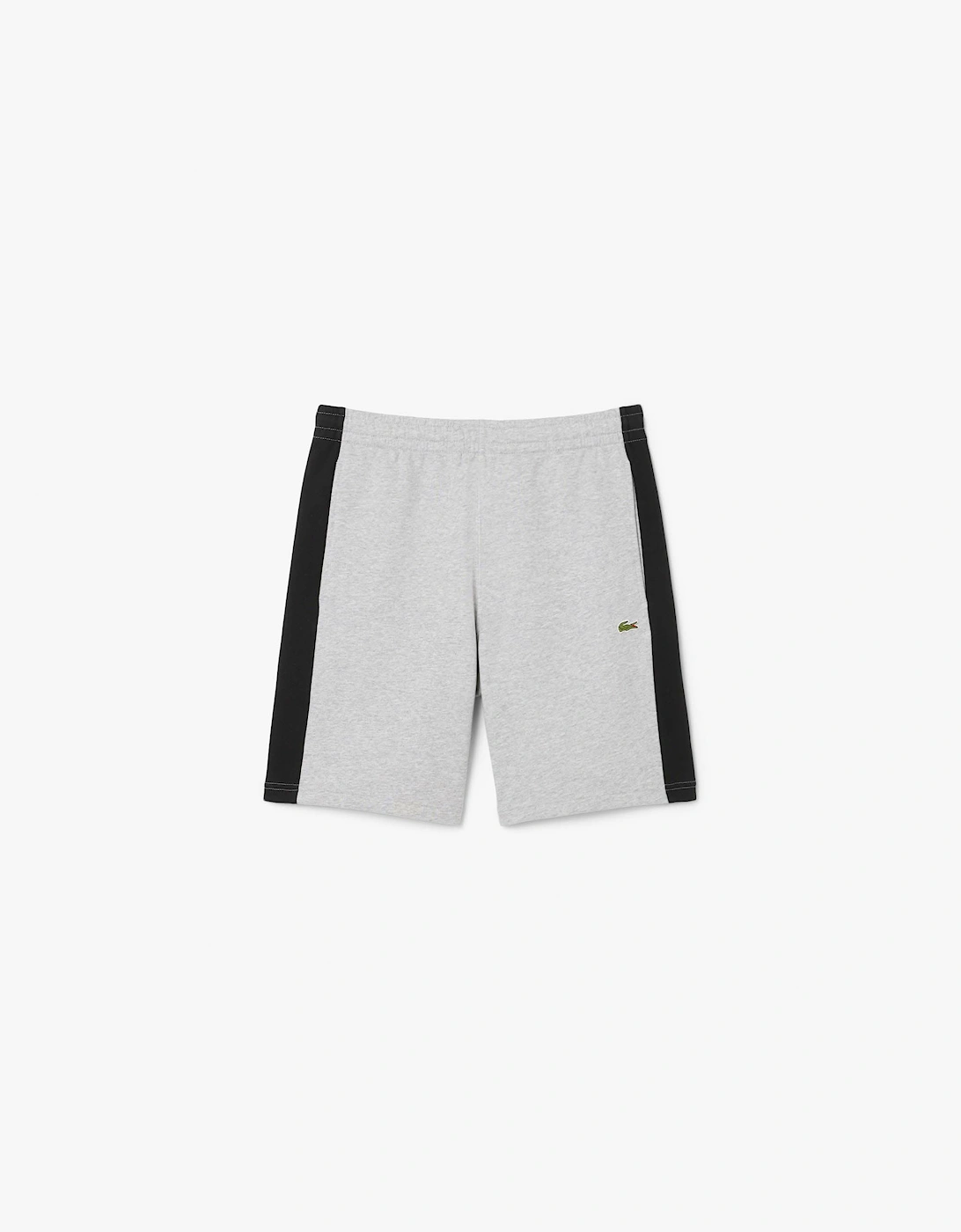 Lacoste Men's Cotton Fleece Colour Block Shorts - Grey - Size: 32/30/31